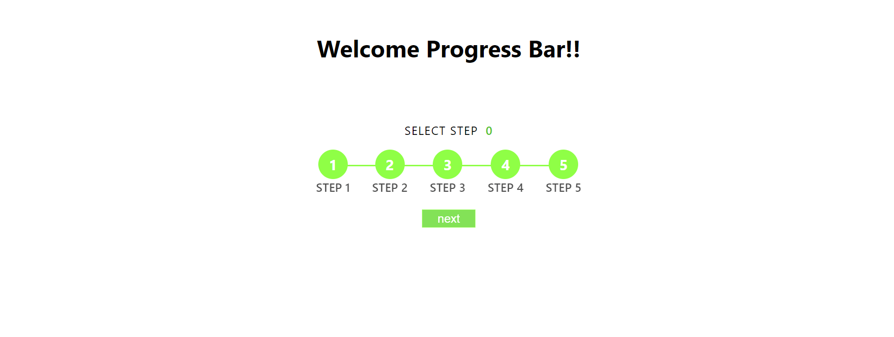progress bar